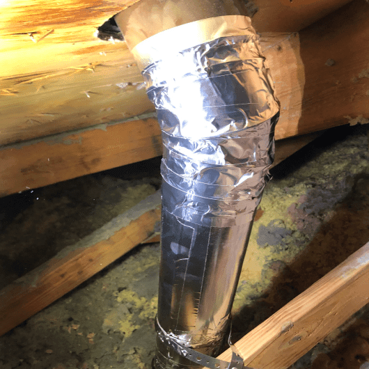 Chimney Repair In Attic Finished